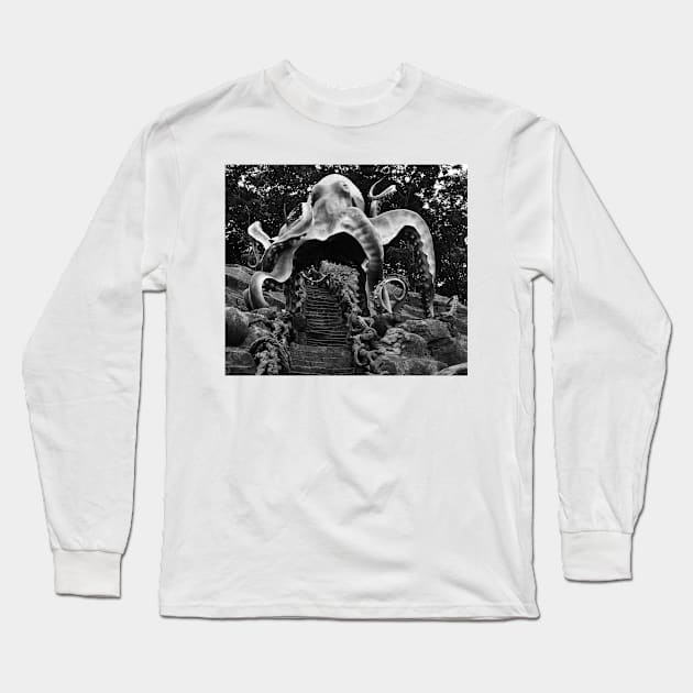 Octopus Sculpture. Vladivostok Oceanarium Long Sleeve T-Shirt by IgorPozdnyakov